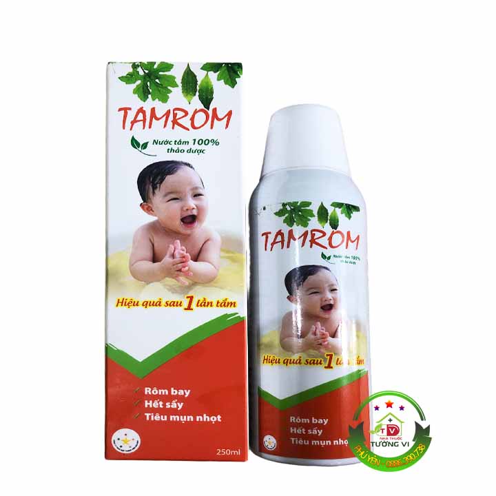 Nước tắm TAMROM – Hết rôm sẩy, tiêu mụn nhọt