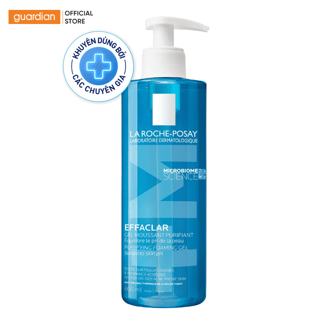 Gel rửa mặt tạo bọt da dầu la roche-posay 400ml
