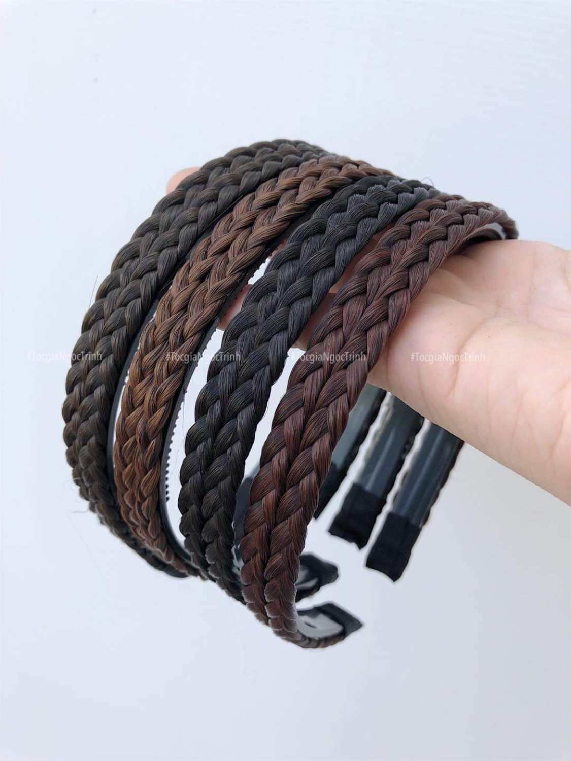 Tóc giả cài bính size to 5cm, TẾT BÍNH CAO CẤP
