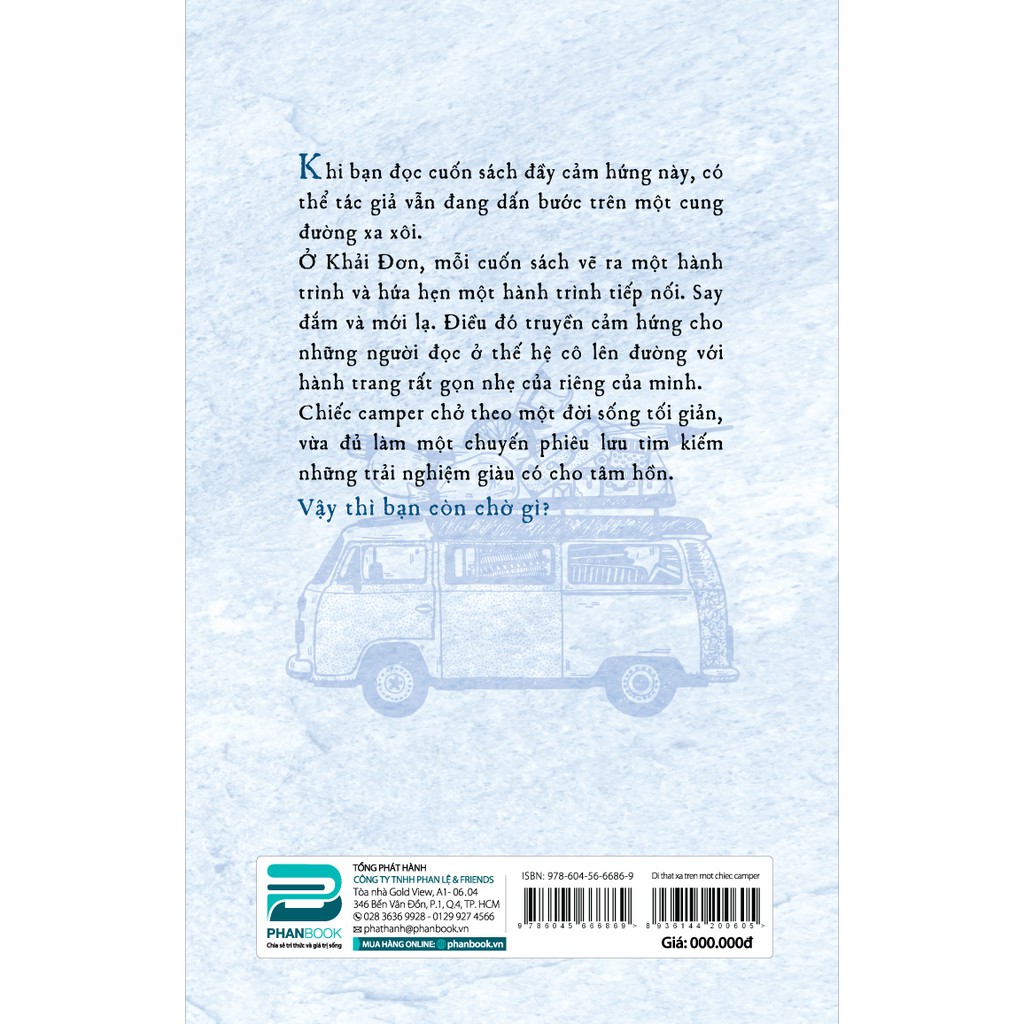 [NGẢ MÀU NGOẠI QUAN] Sách - Đi Thật Xa Trên Một Chiếc Camper