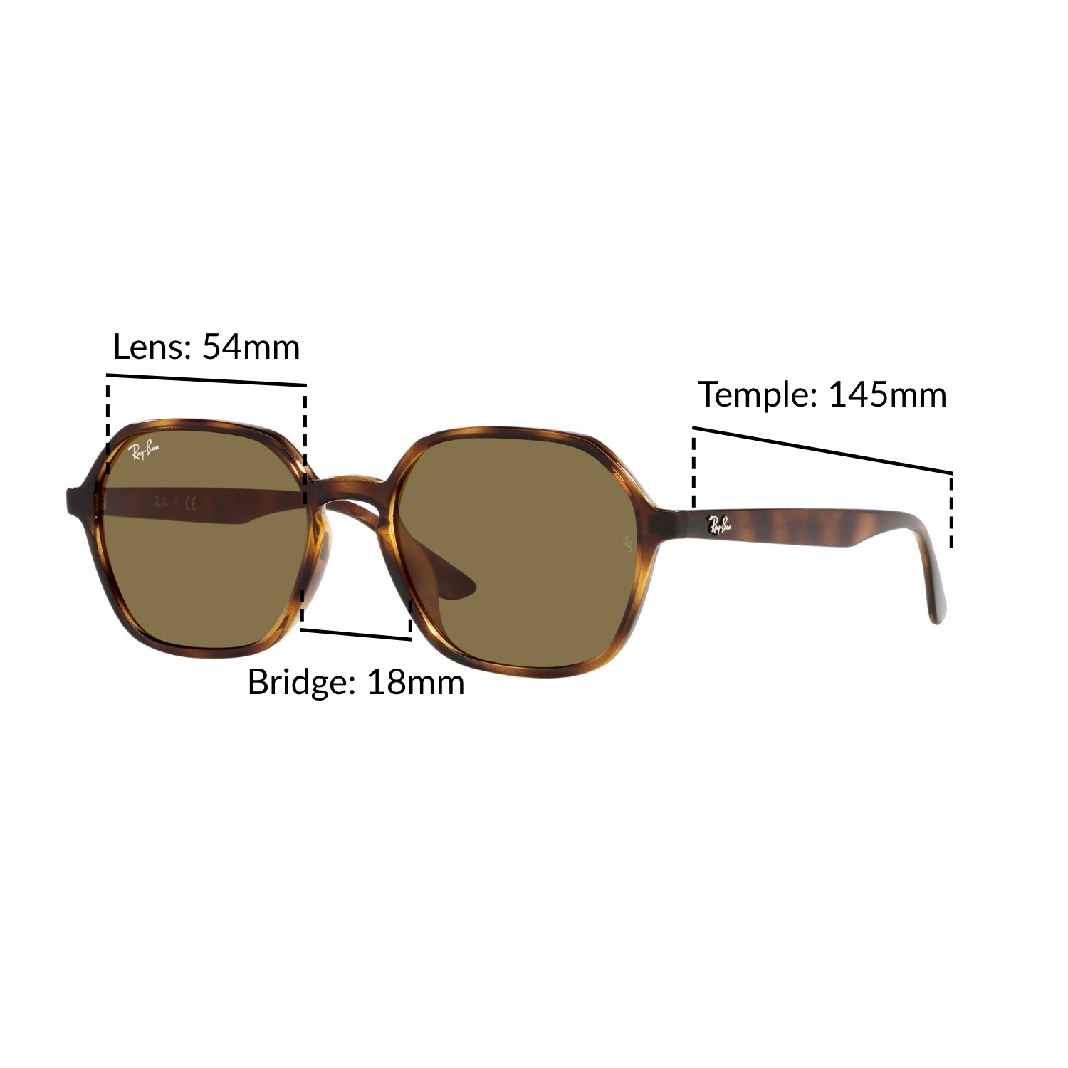Mắt kính RAY-BAN - RB4361F 710/73 - Kính mát Size 54