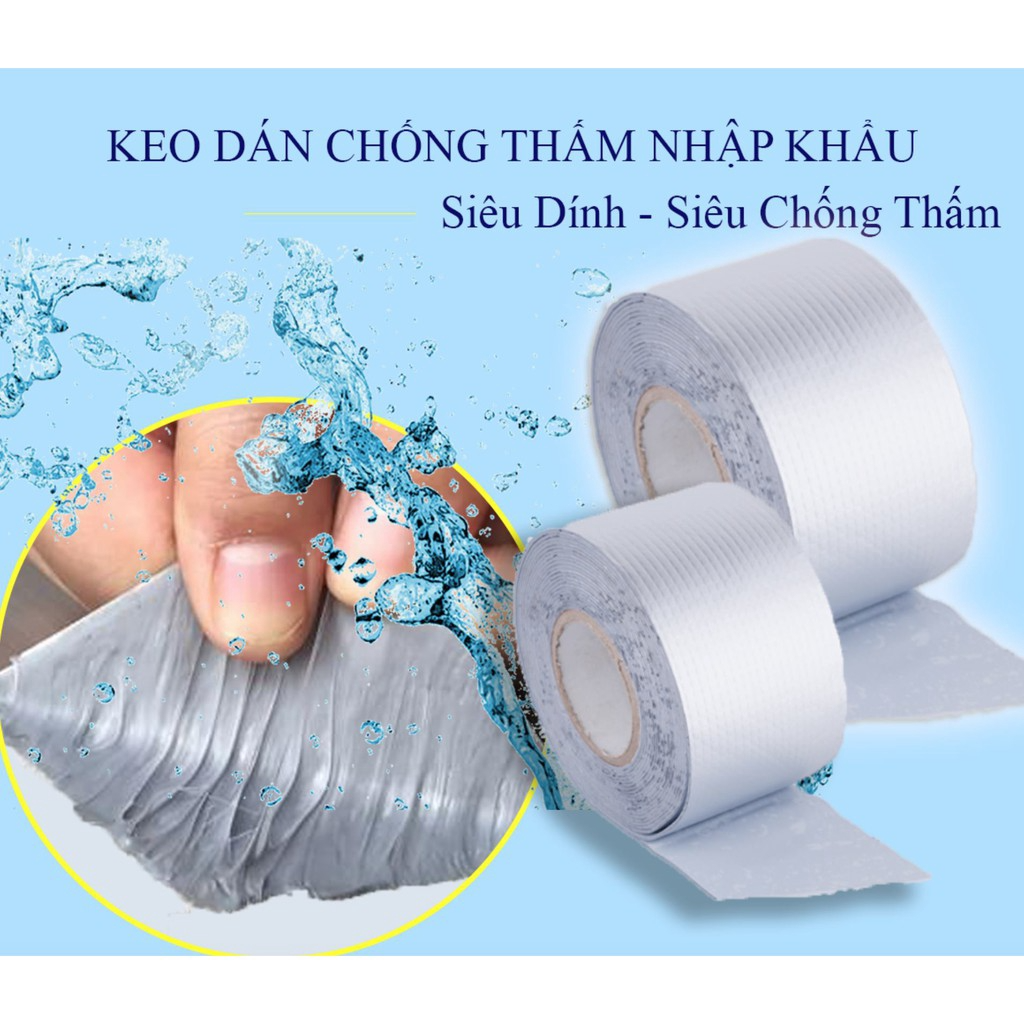 CUỘN BĂNG KEO SIÊU DÍNH NHẬT BẢN CHỐNG THẤM 4 KÍCH CỠ