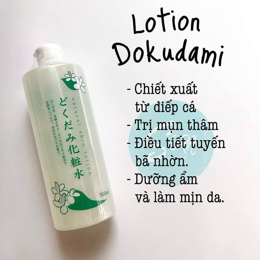 Nước Hoa Hồng Diếp Cá Dokudami Toner 500ml