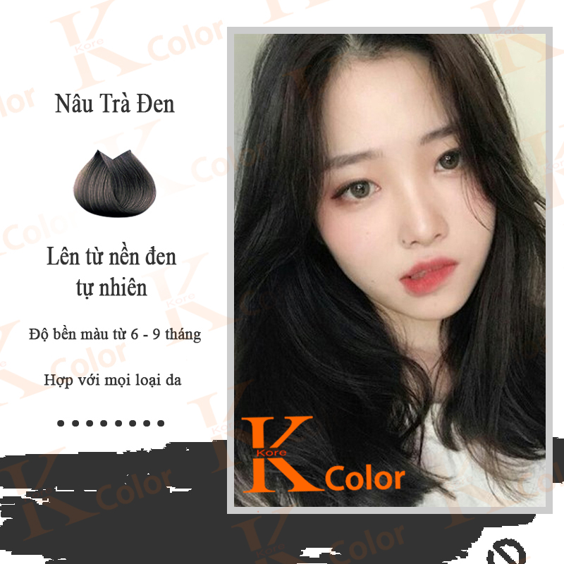 Thuốc nhuộm tóc NÂU TRÀ ĐEN kcolor