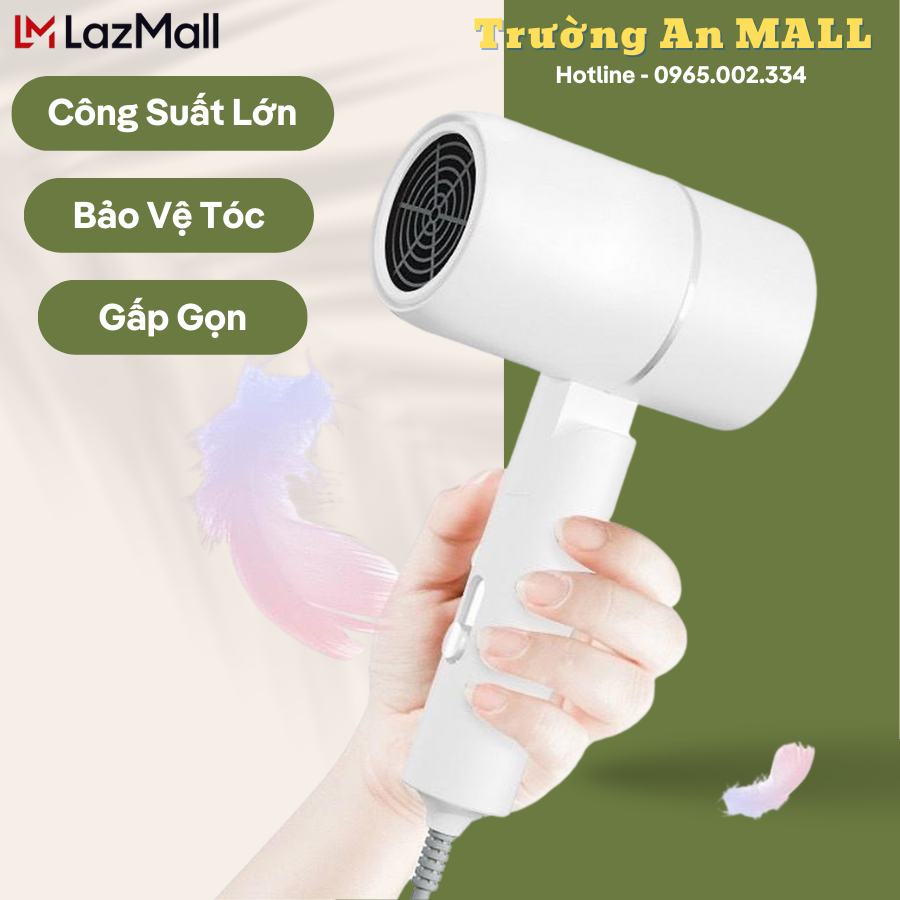 Sấy tóc, máy sấy tóc mini, công suất lớn 800w gấp gọn,chuẩn salon - máy sấy tóc mini , máy sấy tóc kaw