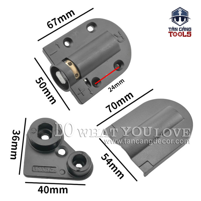 Bản Lề Giảm Chấn Cho Bàn Trang Điểm - 1 Cặp