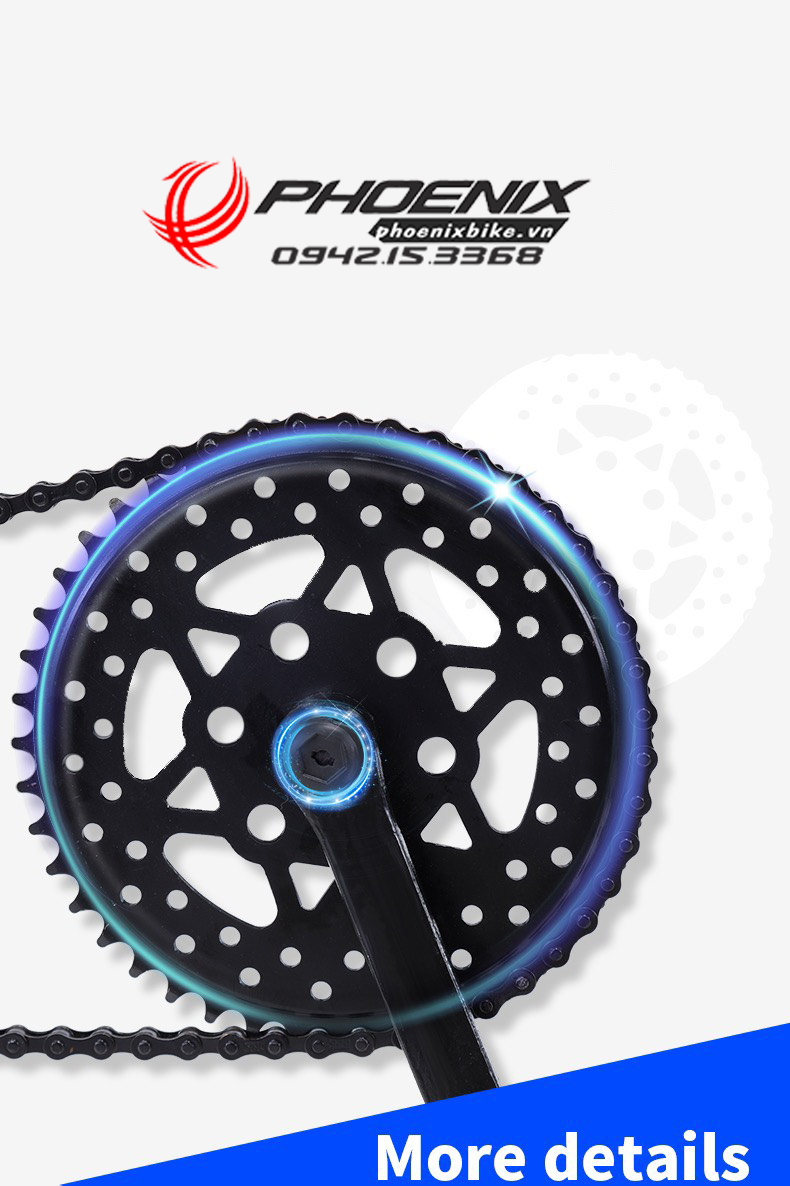 Xe đạp Fixed Gear EG-01 vành 60 2024 siêu rẻ