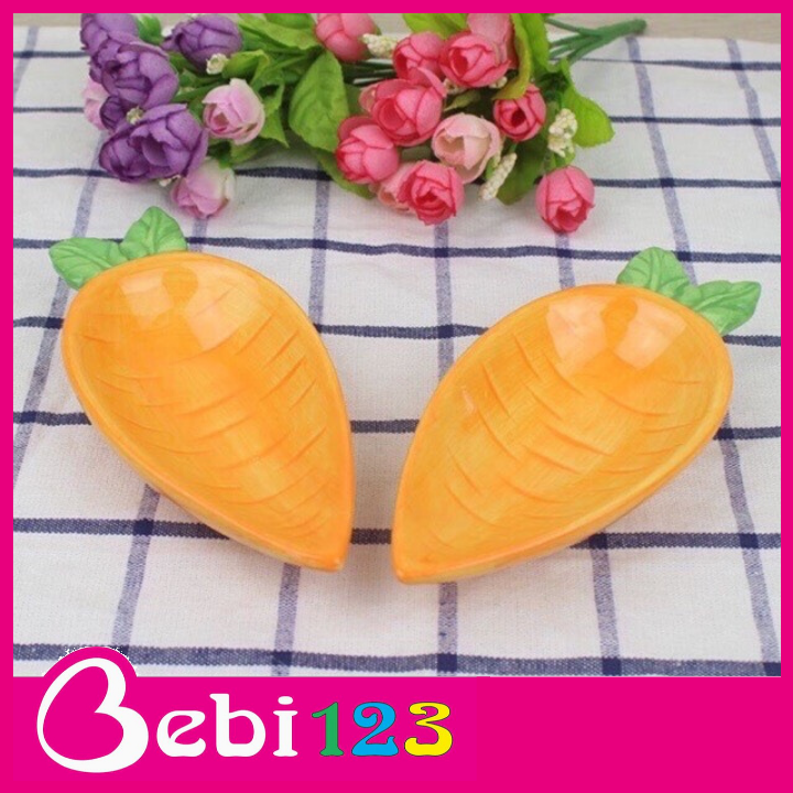 Chén bát sứ ăn dặm kiểu Nhật hình củ cà rốt dài