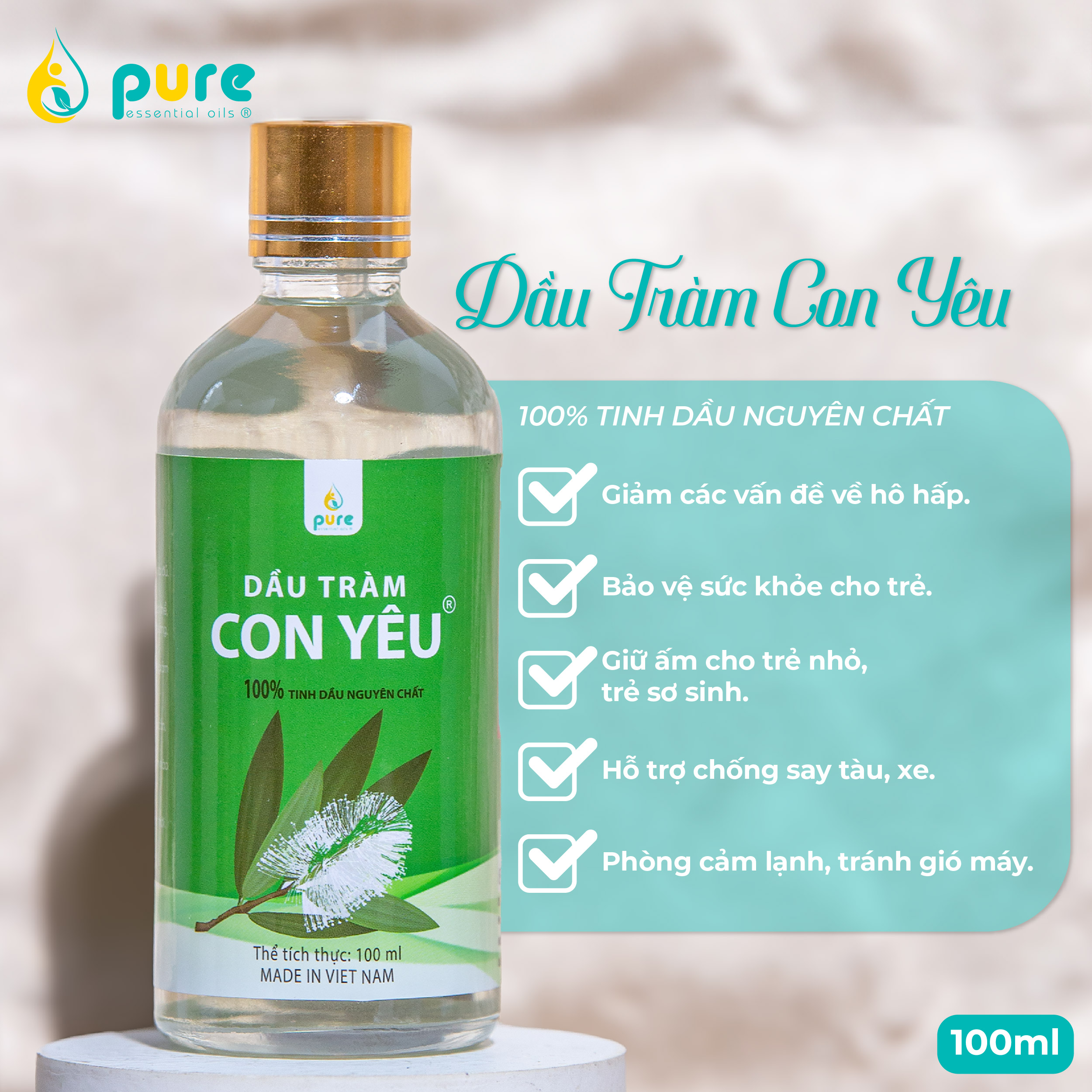 Con Yeu Cajeput Oil - 3.4oz