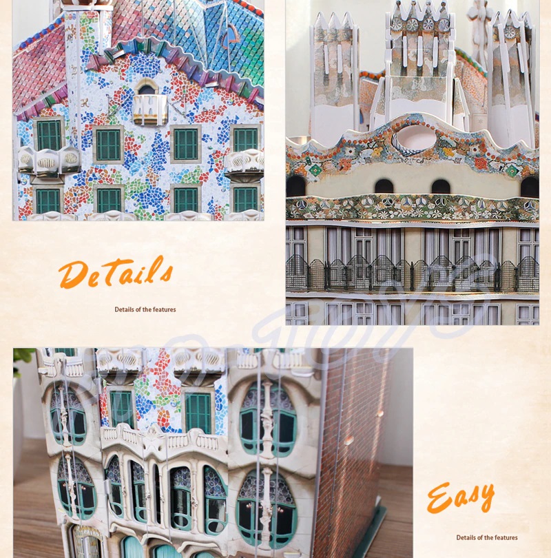 Mô hình giấy 3D CubicFun - Casa Batllo C240h