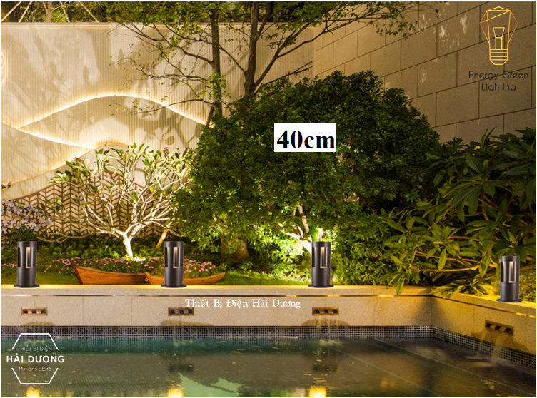 Đèn Sân Vườn Trụ Cột Chiếu Sáng Lối Đi DSV-816 40cm - Led Siêu Sáng - Ánh Sáng Vàng