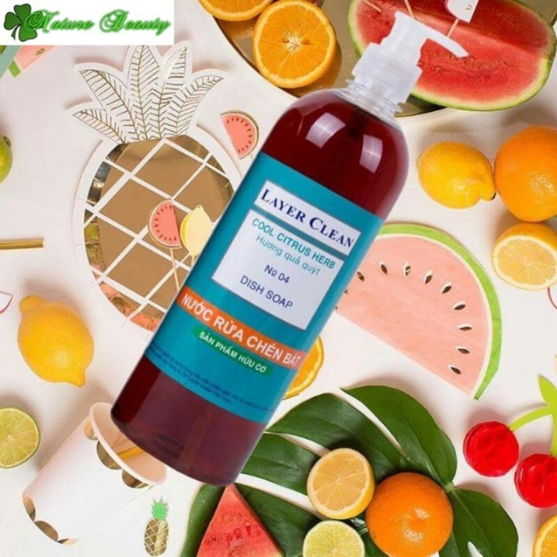 [HCM]Nước rửa chén hữu cơ Layer Clean 800ml