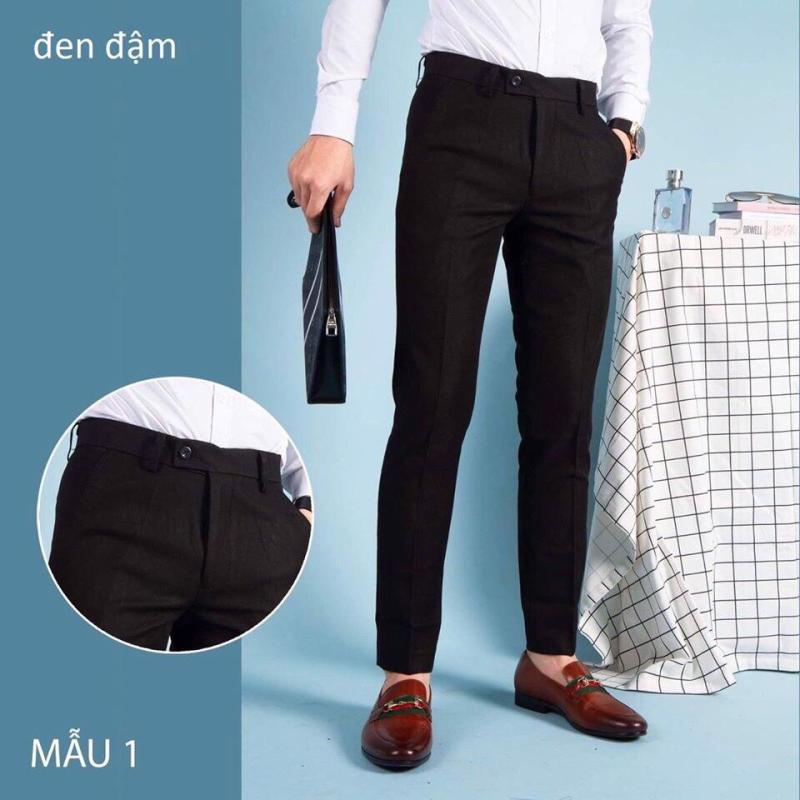 Quần âu nam loại đẹp co dãn không nhăn không xù dáng ôm Hàn Quốc thiết kế chi tiết tỉ mỉ