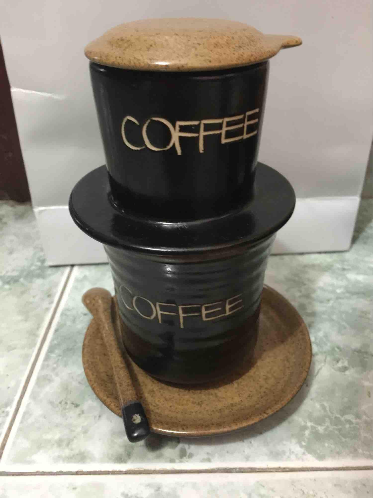 Phin pha cafe gốm sứ Bát Tràng cao cấp