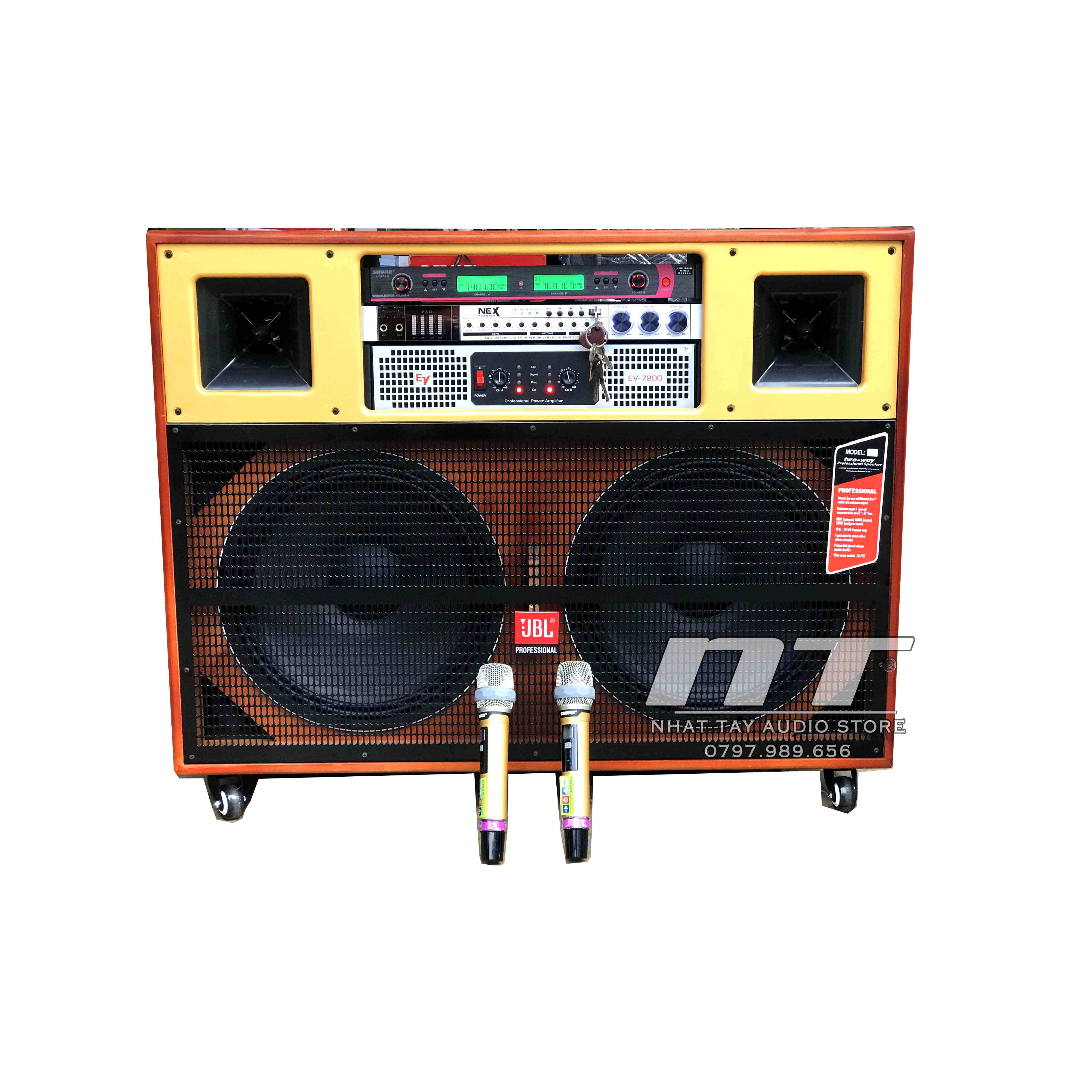 Hcm]Dàn Karaoke Gia Đình Giá Rẻ Cao Cấp - Loa Kéo Điện Công Suất Lớn Jbl  1004 - Thùng Loa Di Động Bass 40 Đôi [ 4 Tấc Đôi ] | Lazada.Vn