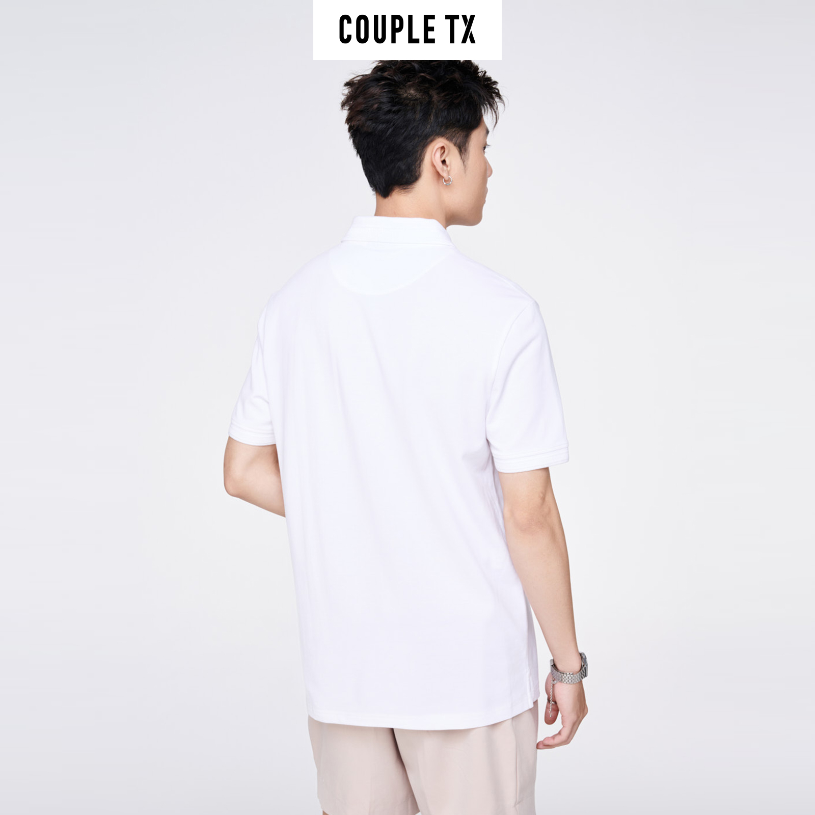 Men's Basic Polo Shirt Couple Tx - Cotton Turn-Down Collar T-Shirt, High Quality, Elegant, Luxurious Regular Form Mpo 1351