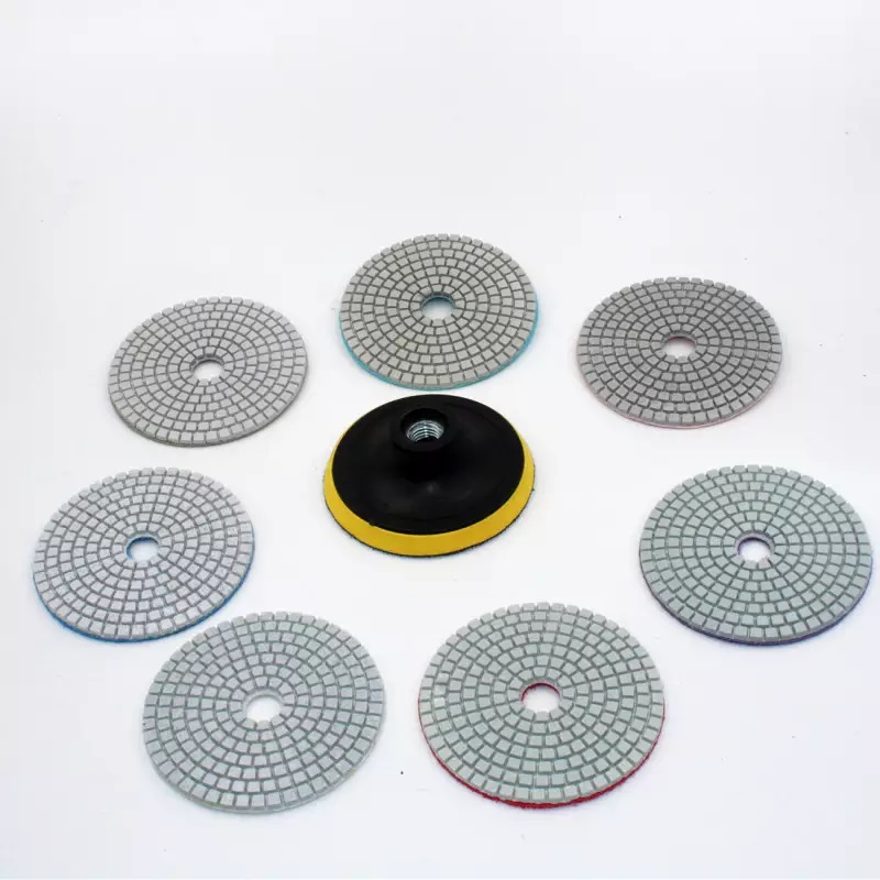 Đầu số đánh bóng đá  - Lá số, nỉ số đánh bóng đá Granite, Marble phi 100mm