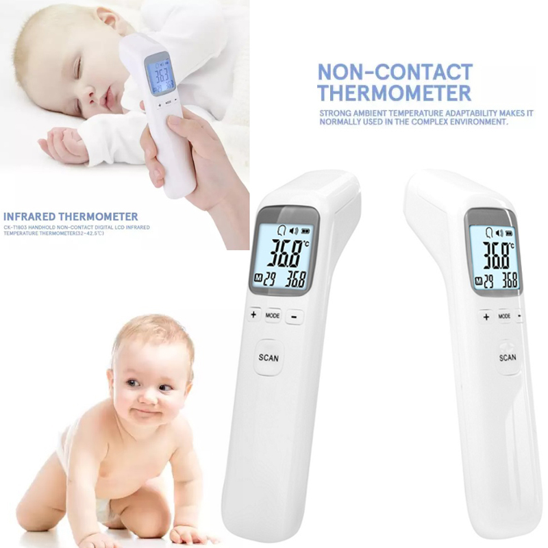CHÍNH HÃNG Nhiệt Kế Hồng Ngoại Infrared CKT 1803 Cao Cấp|Nhiệt Kế Hồng Ngoại Đo Nhiệt Độ, Nhiệt Kế Điện Tử Đa Năng Đo Nhiệt Độ Cơ Thể, Nhiệt Độ Nước, Nhiệt Độ Phòng Tiện Dụng Bảo Hành Lỗi 1 Đổi 1
