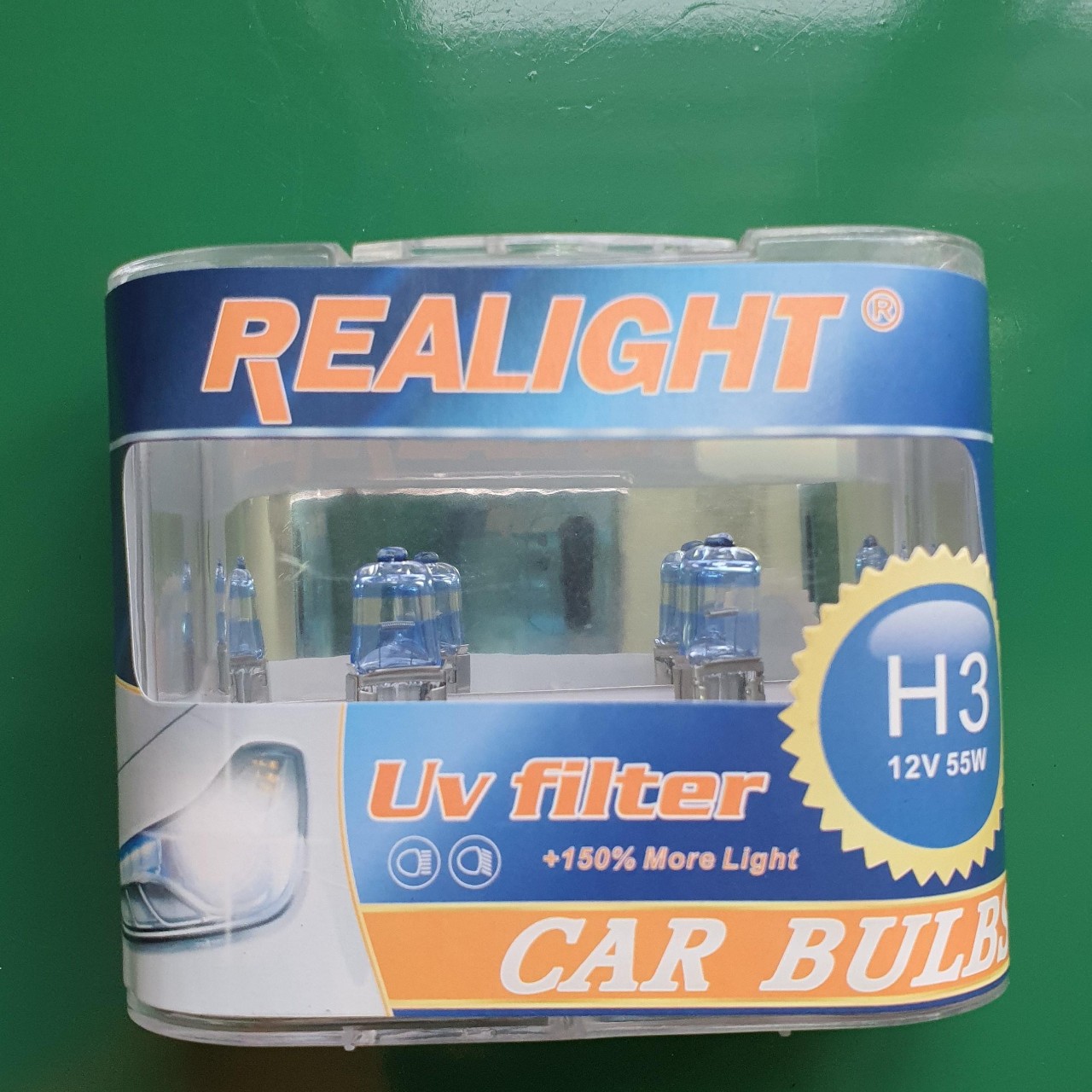 Bóng đèn Halogen tăng sáng 150% H3 12V 55W - REALIGHT