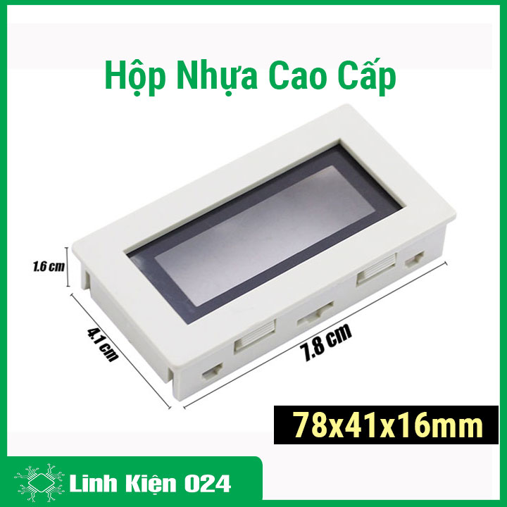 Hộp nhựa điện tử 78x41x16mm đựng màn hình, đồng hồ kỹ thuật