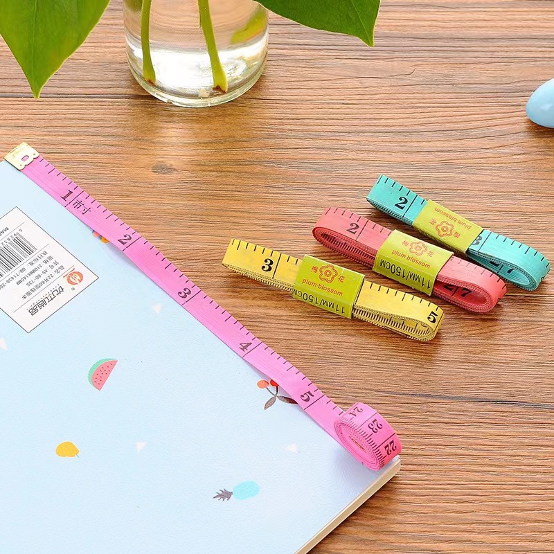 Sewing string ruler, measuring three loops