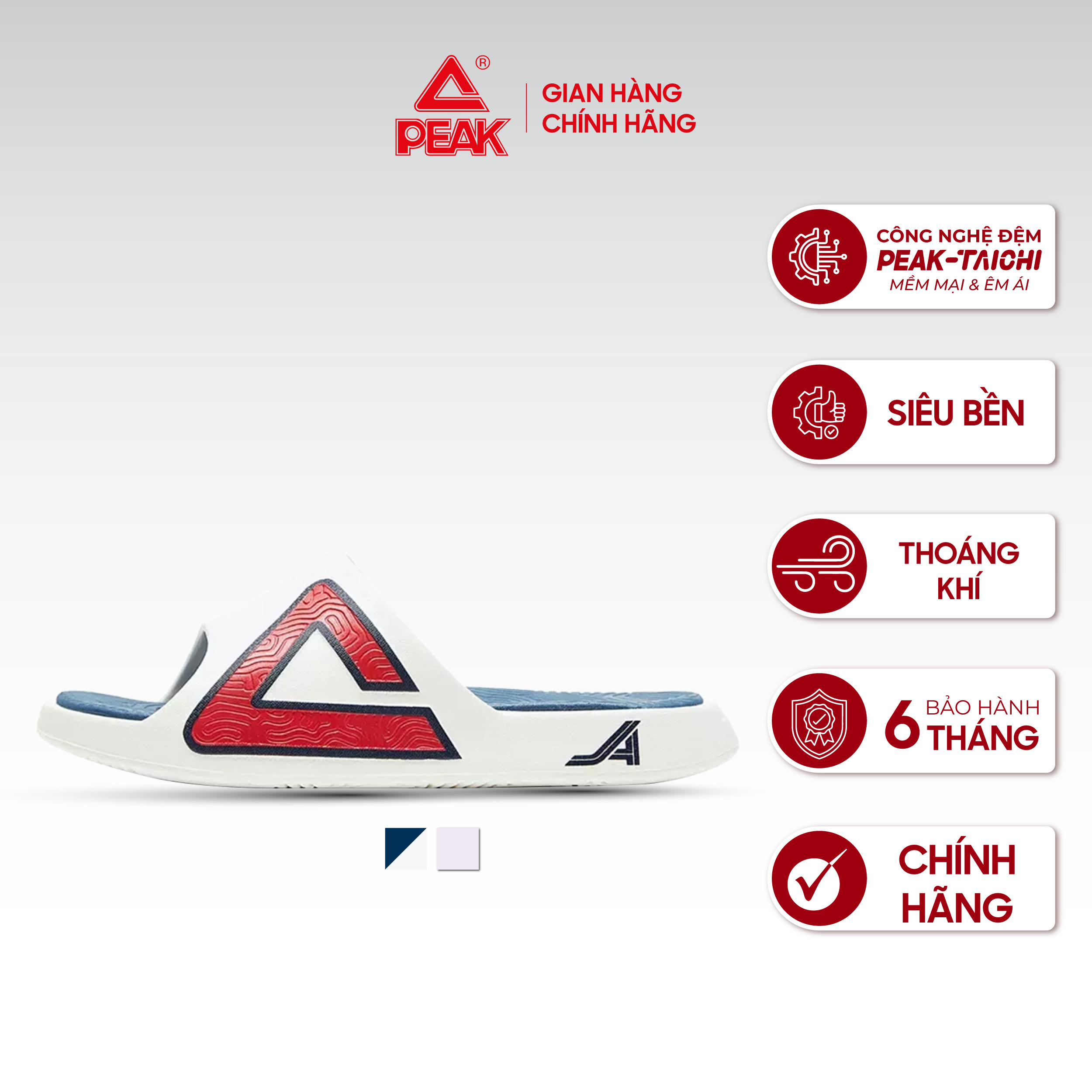 [Nhập code LAZSOCIALMAY giảm 15%] Dép thể thao PEAK Taichi Slippers ET42057L