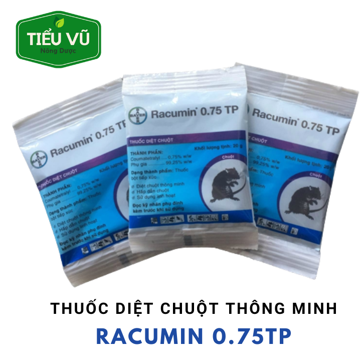 5 Gói Thuốc Diệt Chuột Thông Minh Racumin ( Mẫu mới)