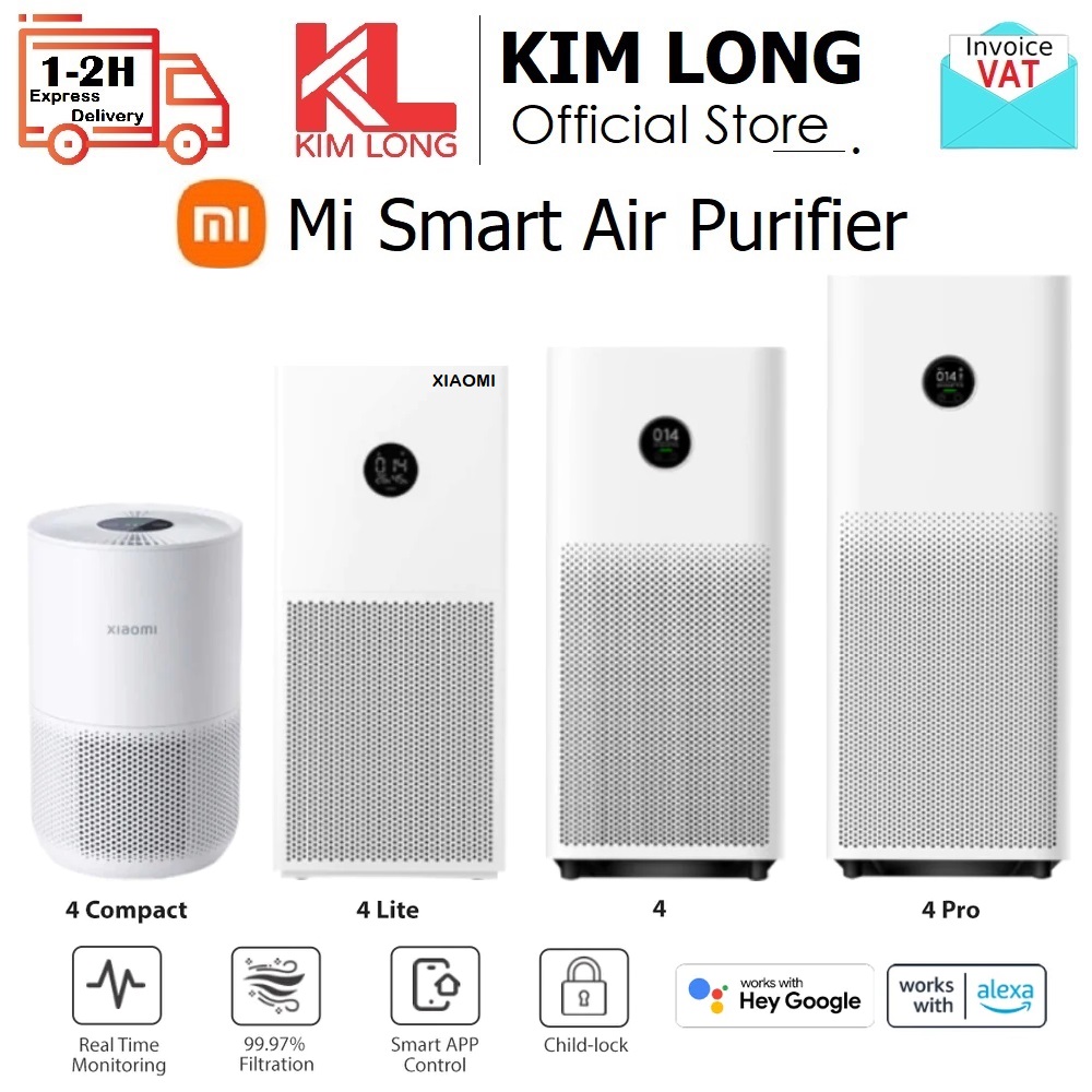 Máy lọc không khí Xiaomi Mi Smart Air Purifier 4 I 4 Lite I 4 Compact khử