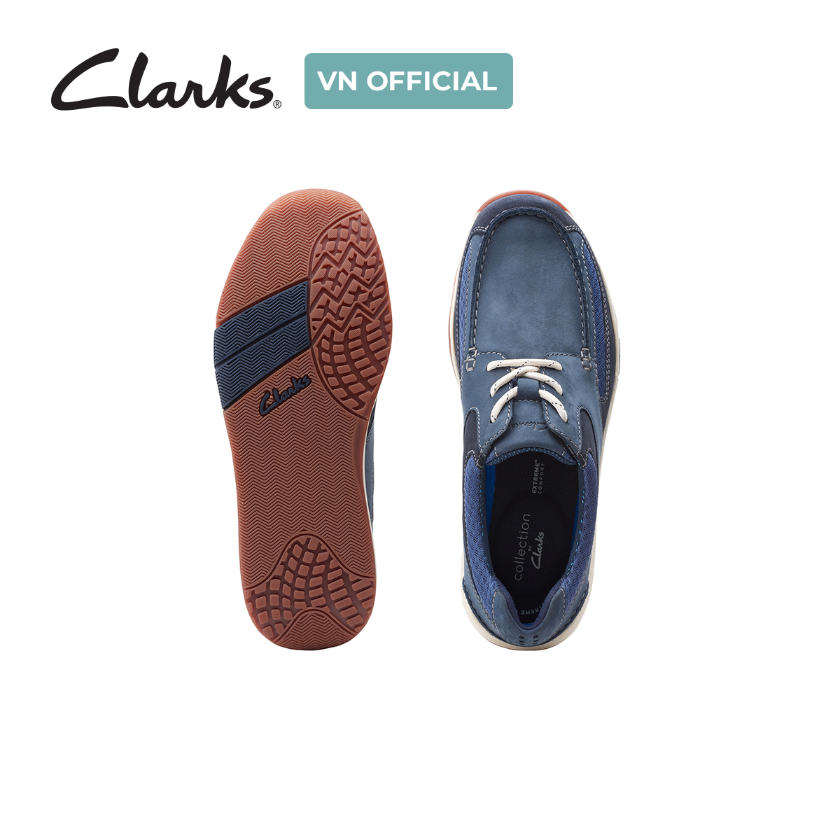 Giày Sneaker Da Nam Clarks - Langton Lane