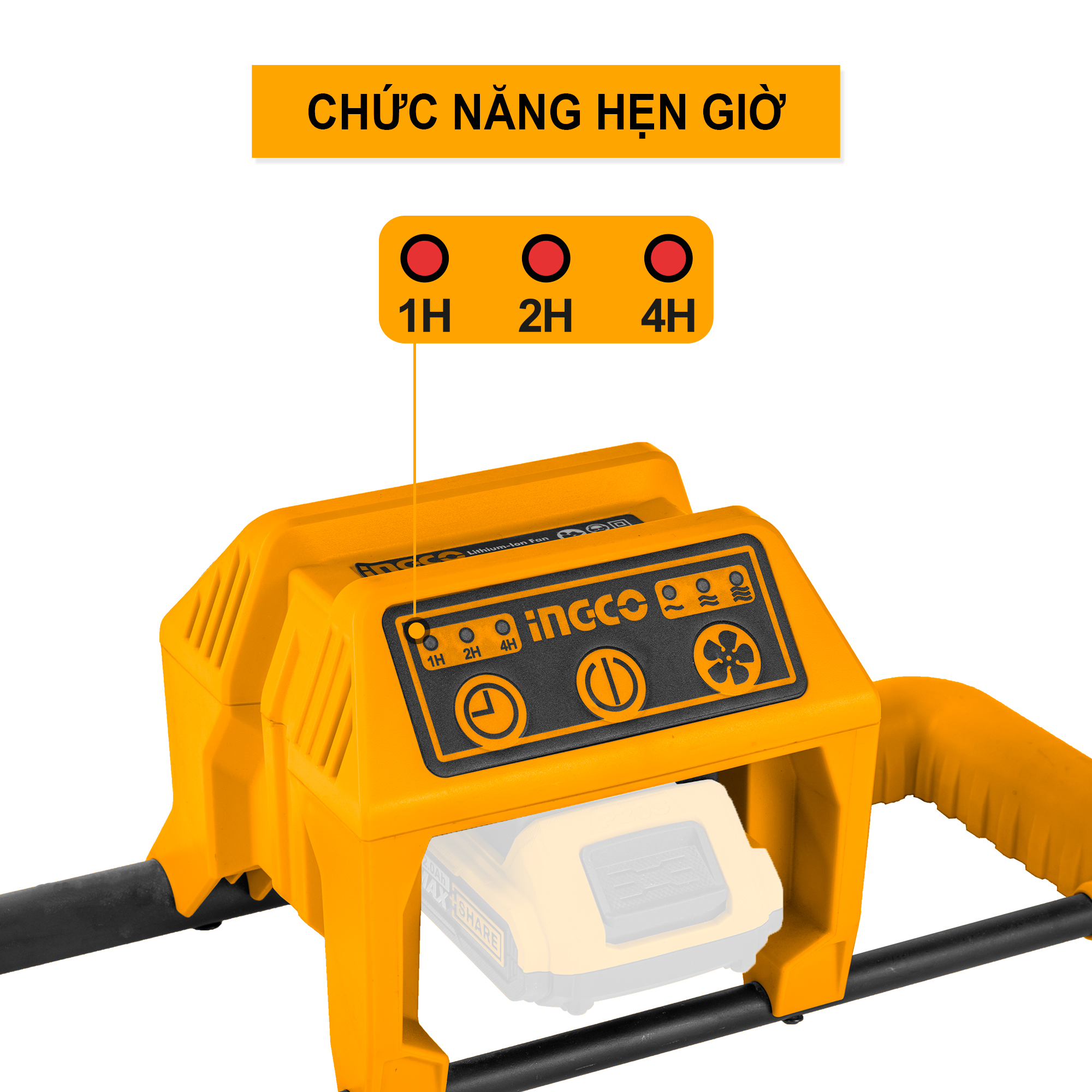 Quạt dùng pin Lithium-Ion 12"- 20V INGCO CFALI2001 (không kèm pin và sạc)