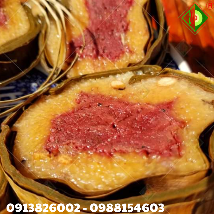 Bánh Tét Nhân Chuối [Bánh tét Trà Cuôn Hai Lý tại Trà Vinh]