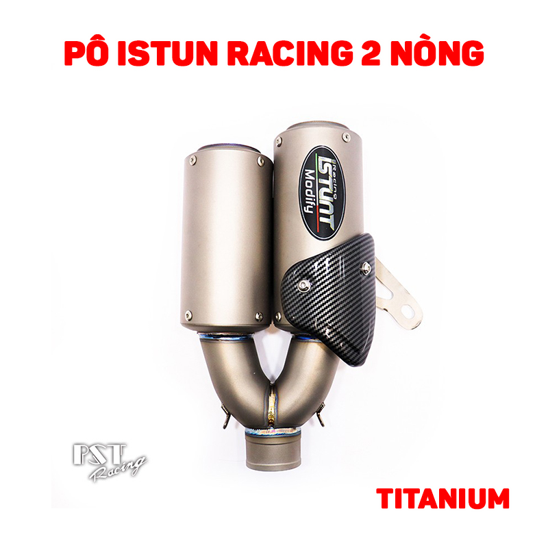 Pô ISTUN Racing 2 nòng Titanium cao cấp | Lazada.vn