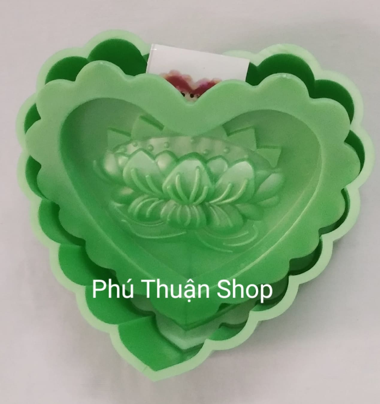 Khuôn Xôi Trái Tim Nhí Hình Hoa Sen 10 Cm