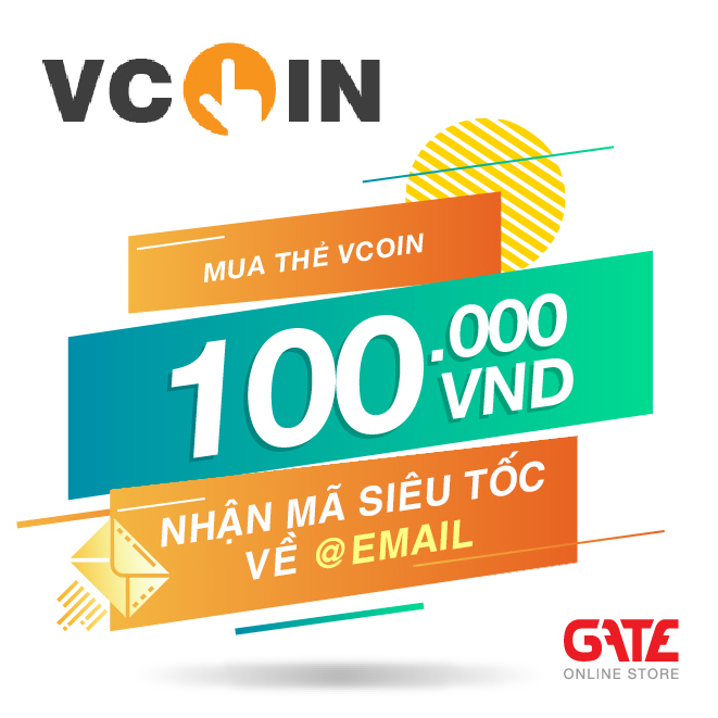 Thẻ Vcoin (Scoin) 100.000 - nhận mã SIÊU TỐC về ngay EMAIL