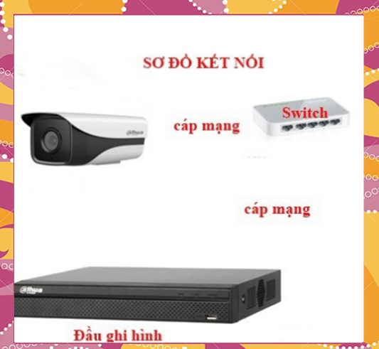 Camera Ip Dahua H265 hồng ngoại 40m