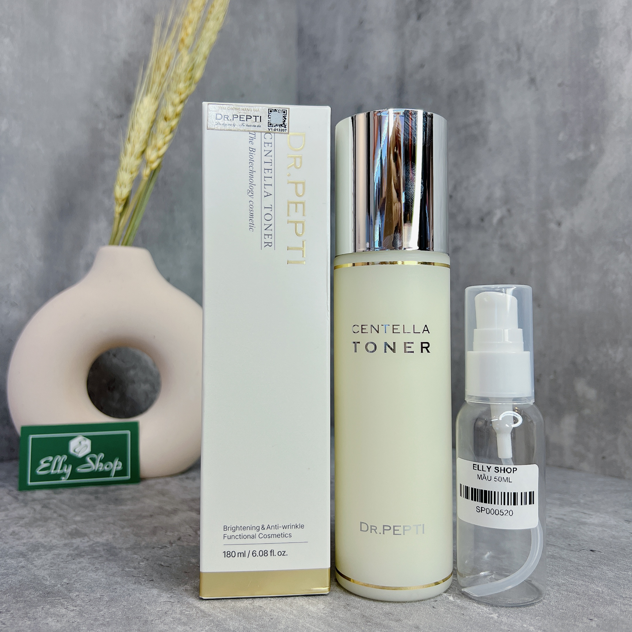 Toner Dưỡng da Căng bóng Dr Pepti Centella Toner 180ml