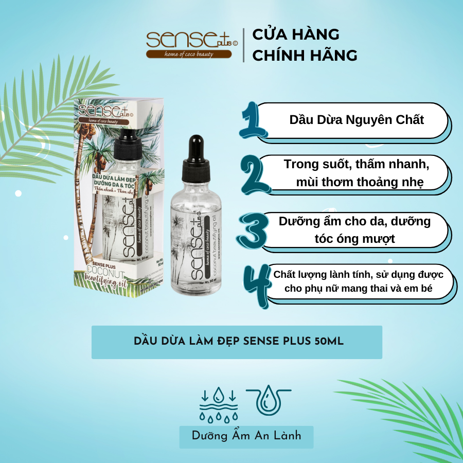 Dầu Dừa Làm Đẹp Sense Plus 50ml