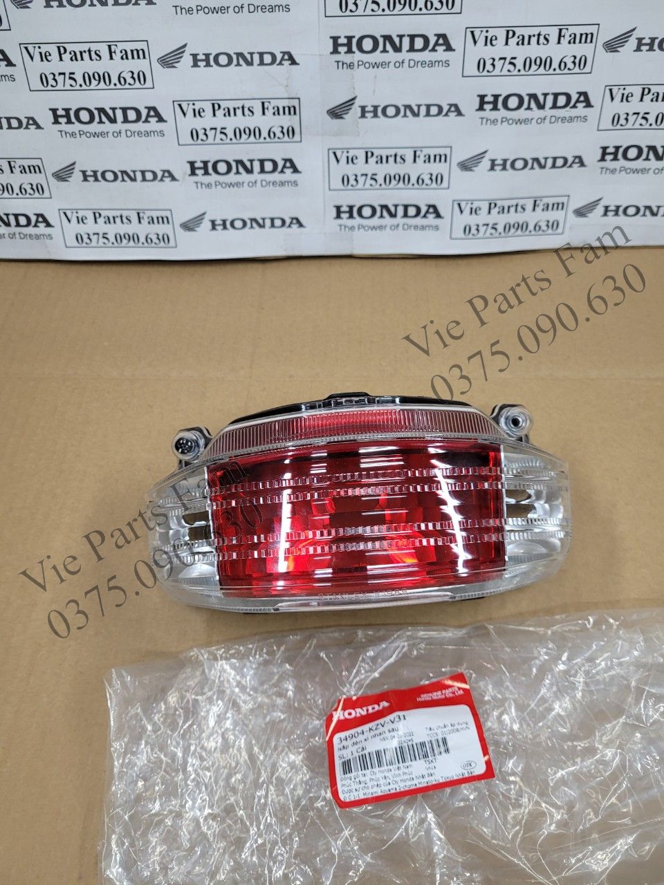 Bộ đèn hậu dream 110 2013-2016 , hàng din honda mới 100%