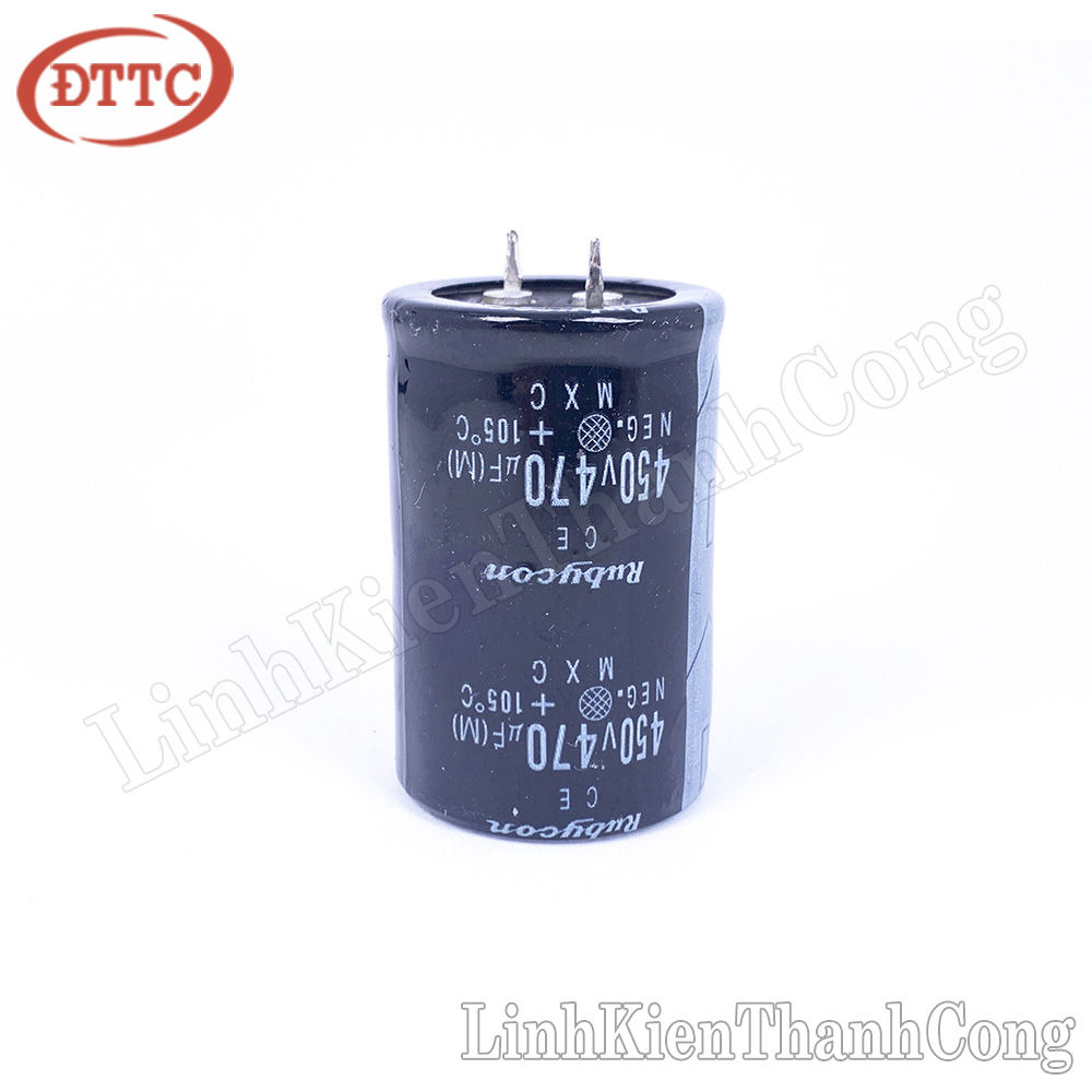 Tụ Hóa 470uF 450V Chân Cứng (30x45mm)