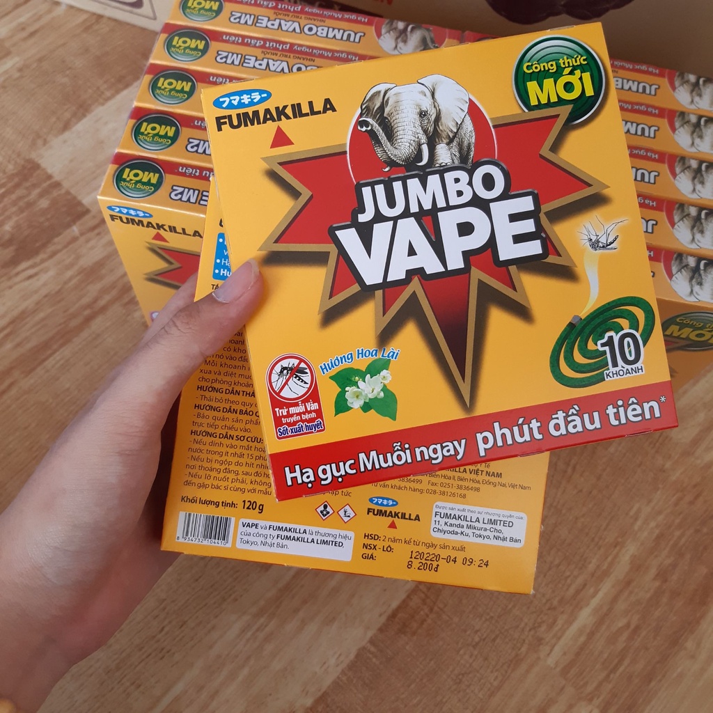 COMBO 5 HỘP NHANG THƠM DIỆT MUỖI JUMBO