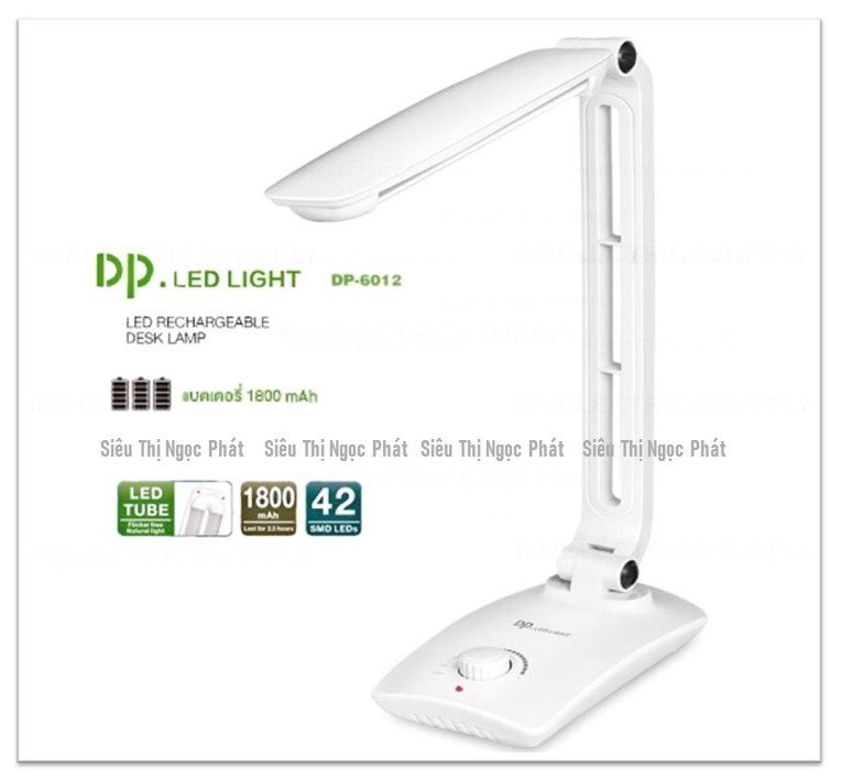 [ĐÈN LED DP CHÍNH HÃNG] Đèn Sạc Chống Cận Thị_42 Bóng Led Siêu Sáng_DP-6012
