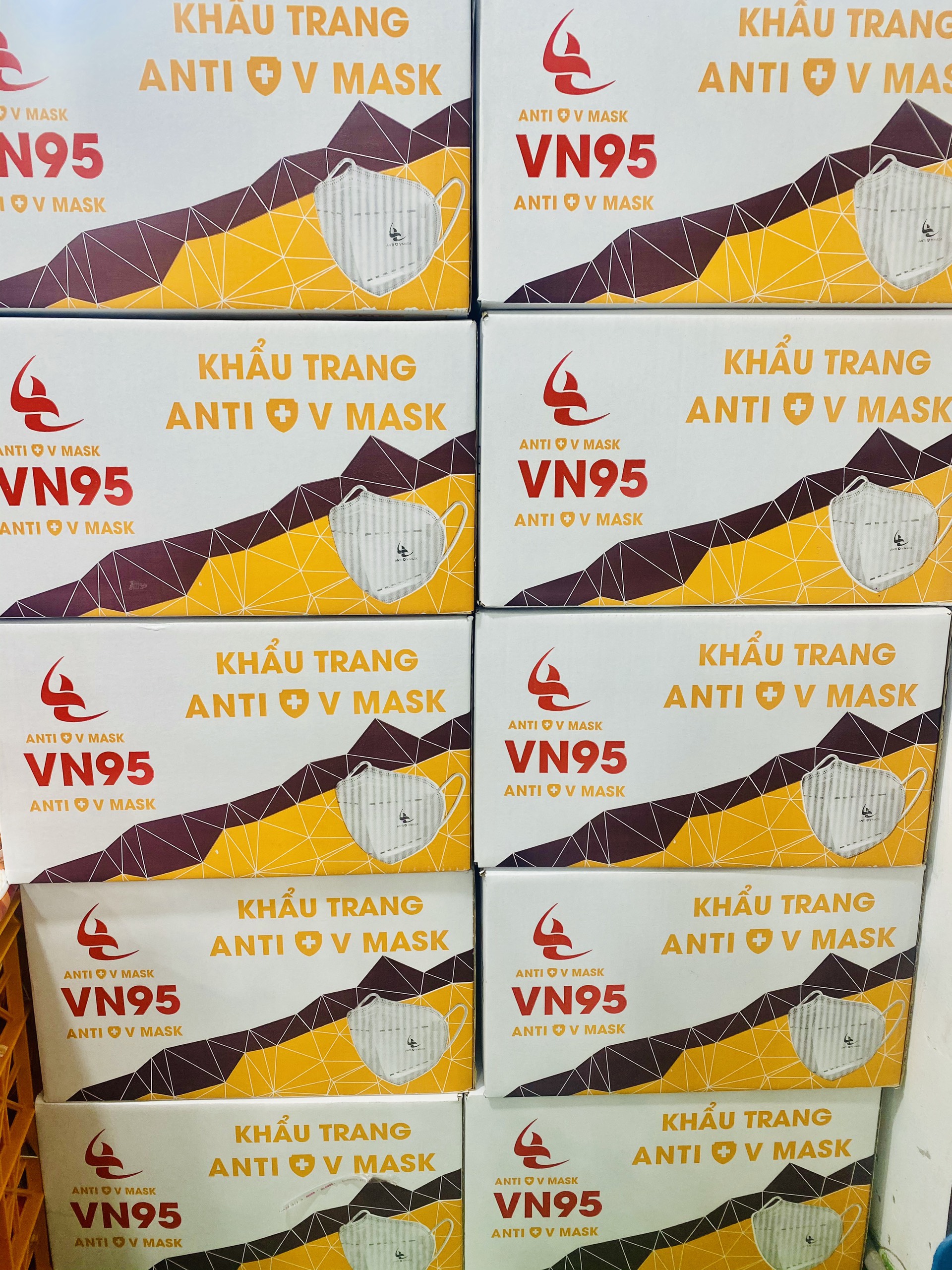 Khẩu Trang 5 Lớp N95 Anti V Mask Túi Zip 10 Cái Màu Trắng Xám Công Ty YNHH TM DV HOÀNG HOA ĐÀ