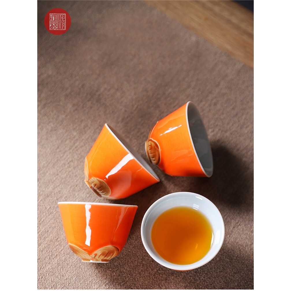 Bộ ấm chén sứ Quả Hồng