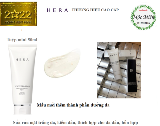 [HCM]Sữa rửa mặt trắng da kiềm dầu Hera White Program Cleansing Foam tuýp 50ml thumbnail