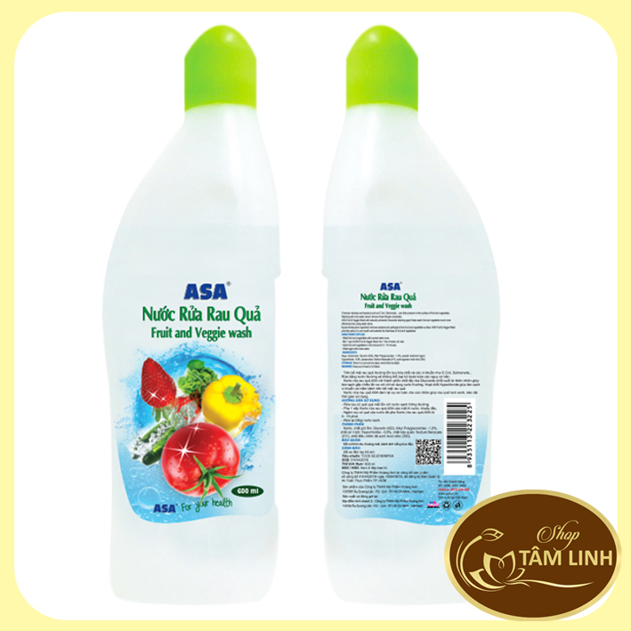 Nước rửa Rau Quả ASA 600ml