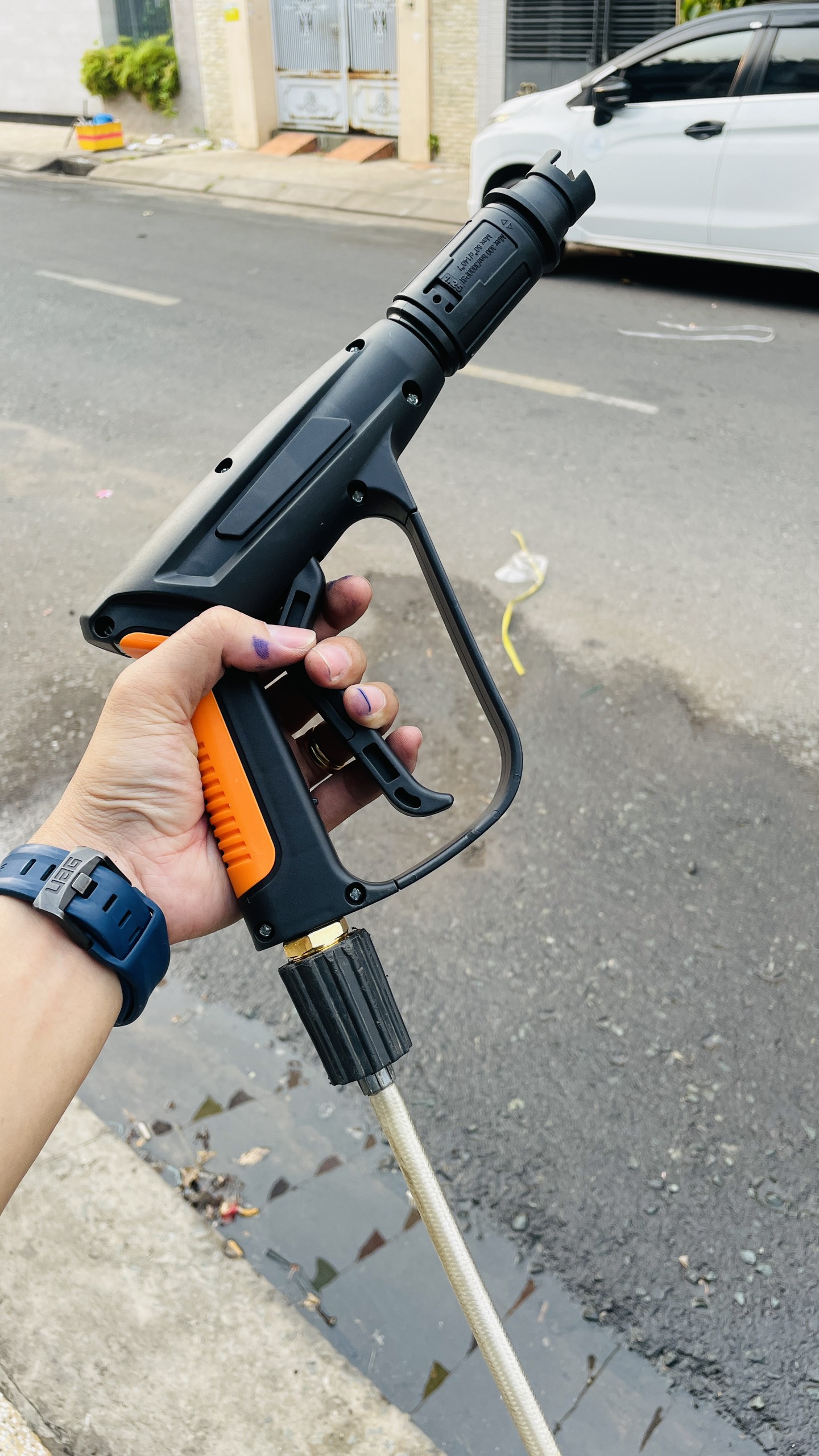 Súng rửa xe áp lực cao lõi kim loại ren 22mm phổ thông chuyên dùng cho máy rửa xe mini, gia đình