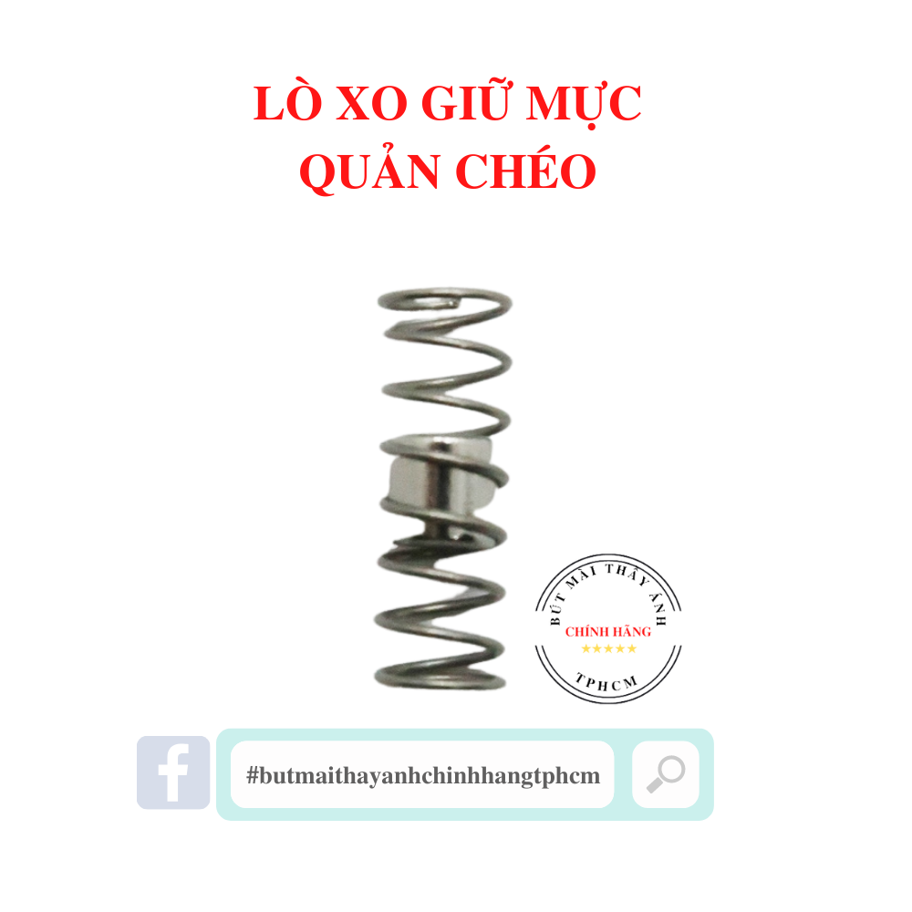 Lò xo giúp giữ mực khi viết cho quản chéo