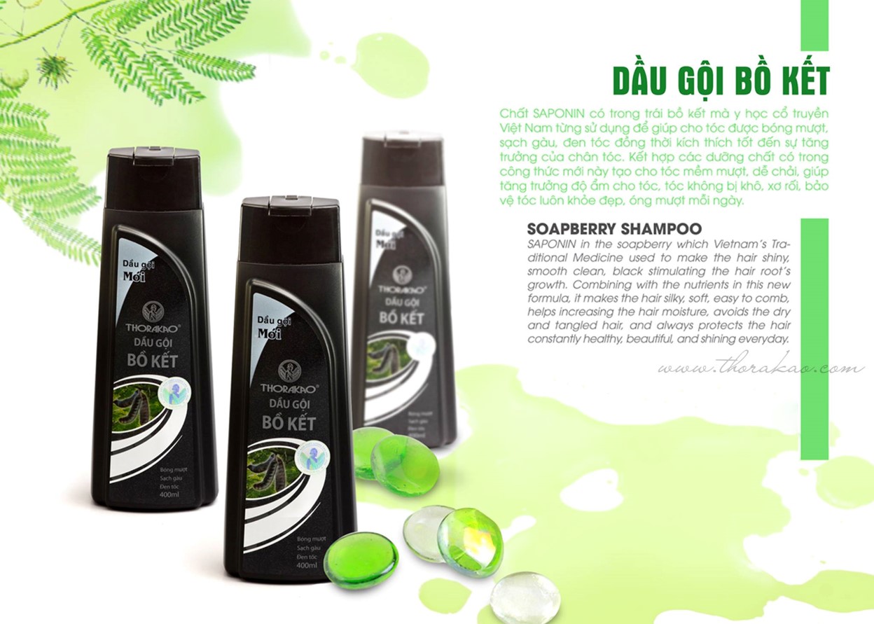 Thorakao Dầu Gội và Xả Bồ Kết 400ml