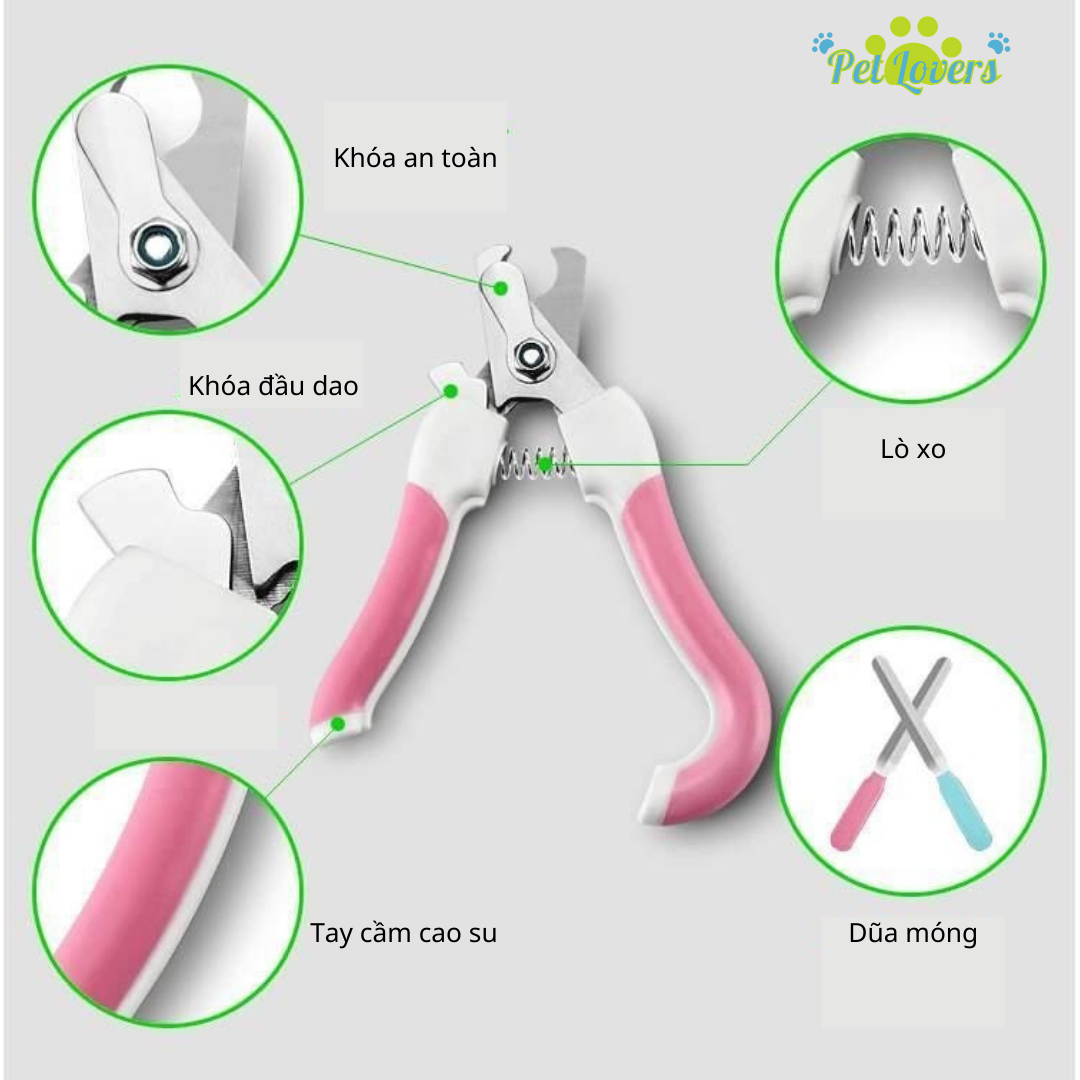 [HCM]Bộ kềm cắt móng & dũa móng cho thú cưng