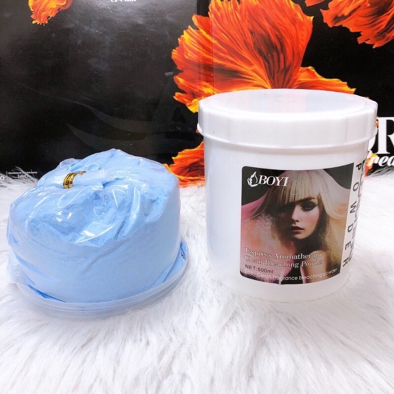 Bột tẩy tóc Boyi , bột tẩy xanh 500ml